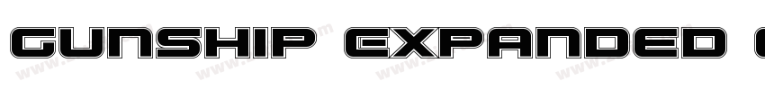 Gunship Expanded Exp字体转换